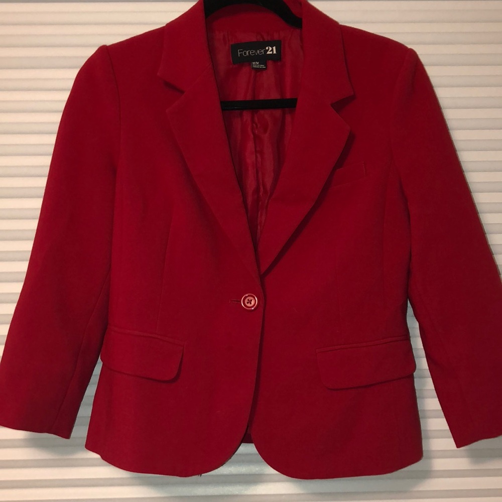 Red professional blazer